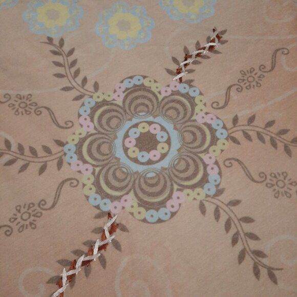 Little Mass Girls Outfit 6 Brown Corduroy Flare Pants & Top Y2K Boho - Picture 6 of 16